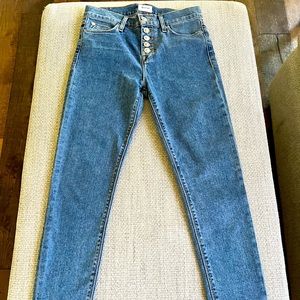 HUDSON Blair Super Skinny Button Fly Jeans/Size 26